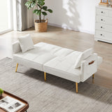 Convertible Futon Sofa Bed, 69-inch Modern Tufted Velvet Sleeper Sofa Couch Oversized