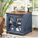 Farmhouse End Table,24" Large Sofa Side Table