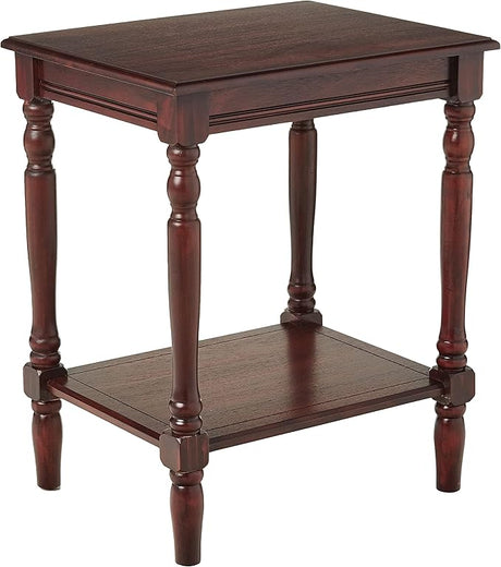 Storage-(24" x 19.5" x 15.75") Simplify End Table, 24 x 19.5 x 15.75, Antique White