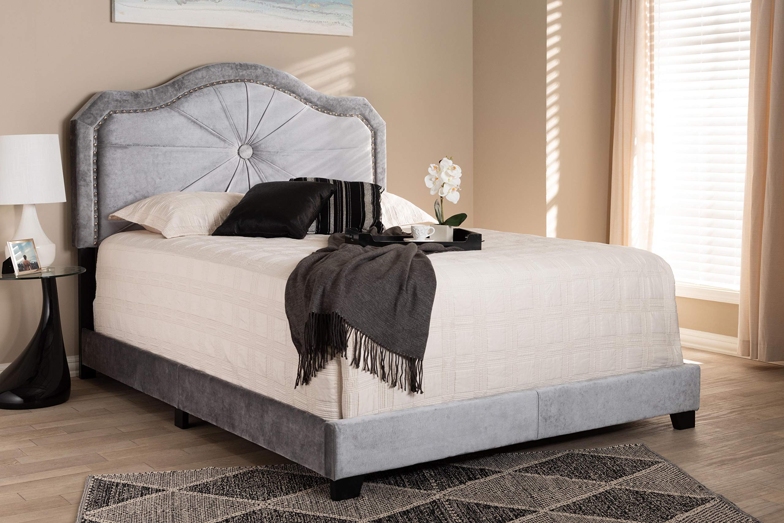 Beds (Box Spring Required), King, Gray
