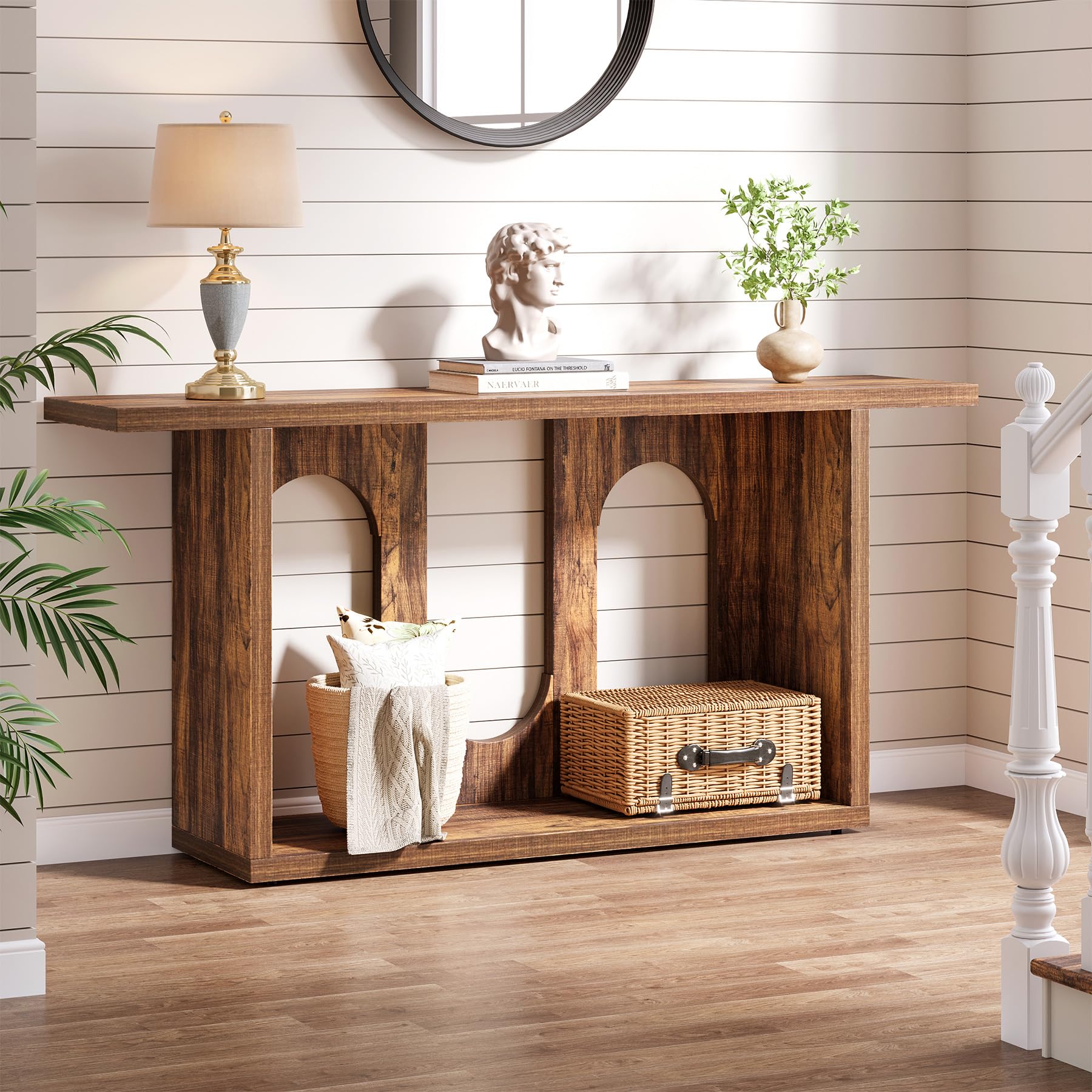 70.9 inch Long Console Table, Modern Farmhouse Entryway Console Table