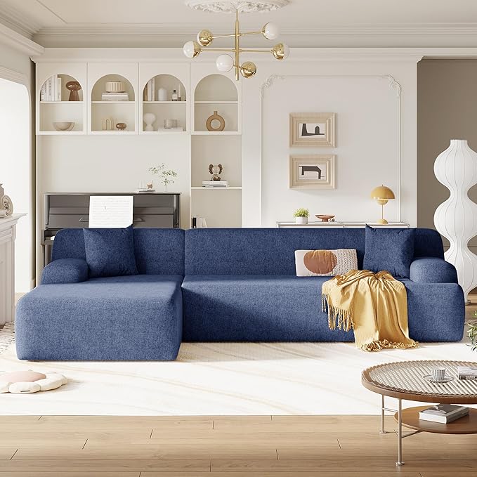 P.Purlove Modular L-Shaped Sectional Sofa – Multiple Sizes, Reversible Chaise
