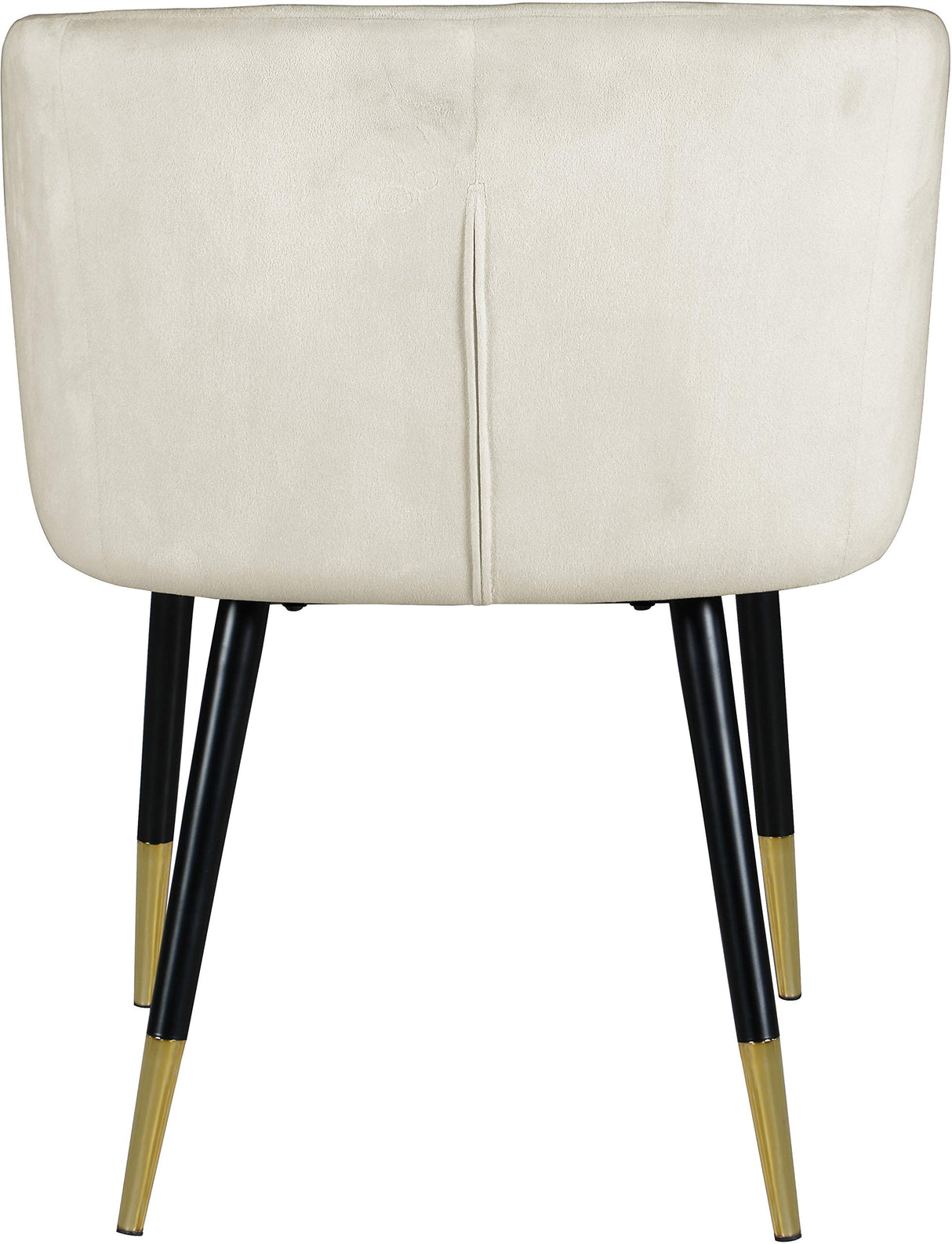 Louise Collection Modern | Contemporary Velvet Upholstered Dining Chair with Gold Tipped