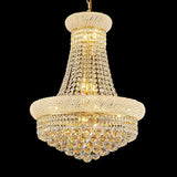 10 - Light Unique Empire Crystal Chandelier for Foyer Entryway Living Room Dining Room