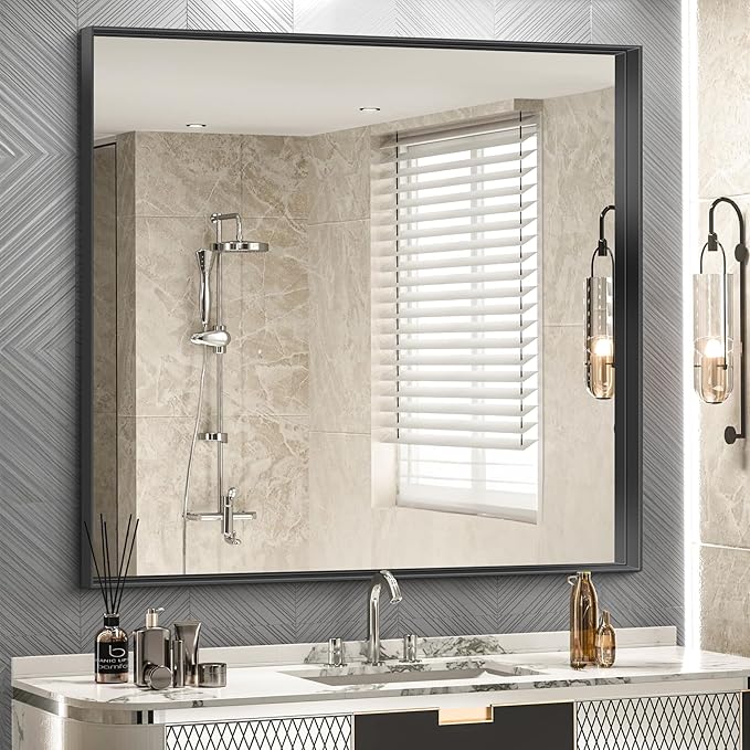 Black Bathroom Vanity Mirror, Black Wall Mirror