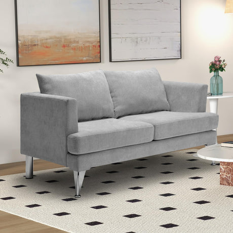 Loveseat, Small Sofa Couch for Living Room,Boucle Couches Sofa