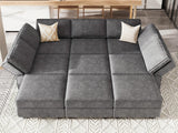 Sectional Sleeper Oversized Sleeper Couch Convertible Sectional Sofa Bed Set