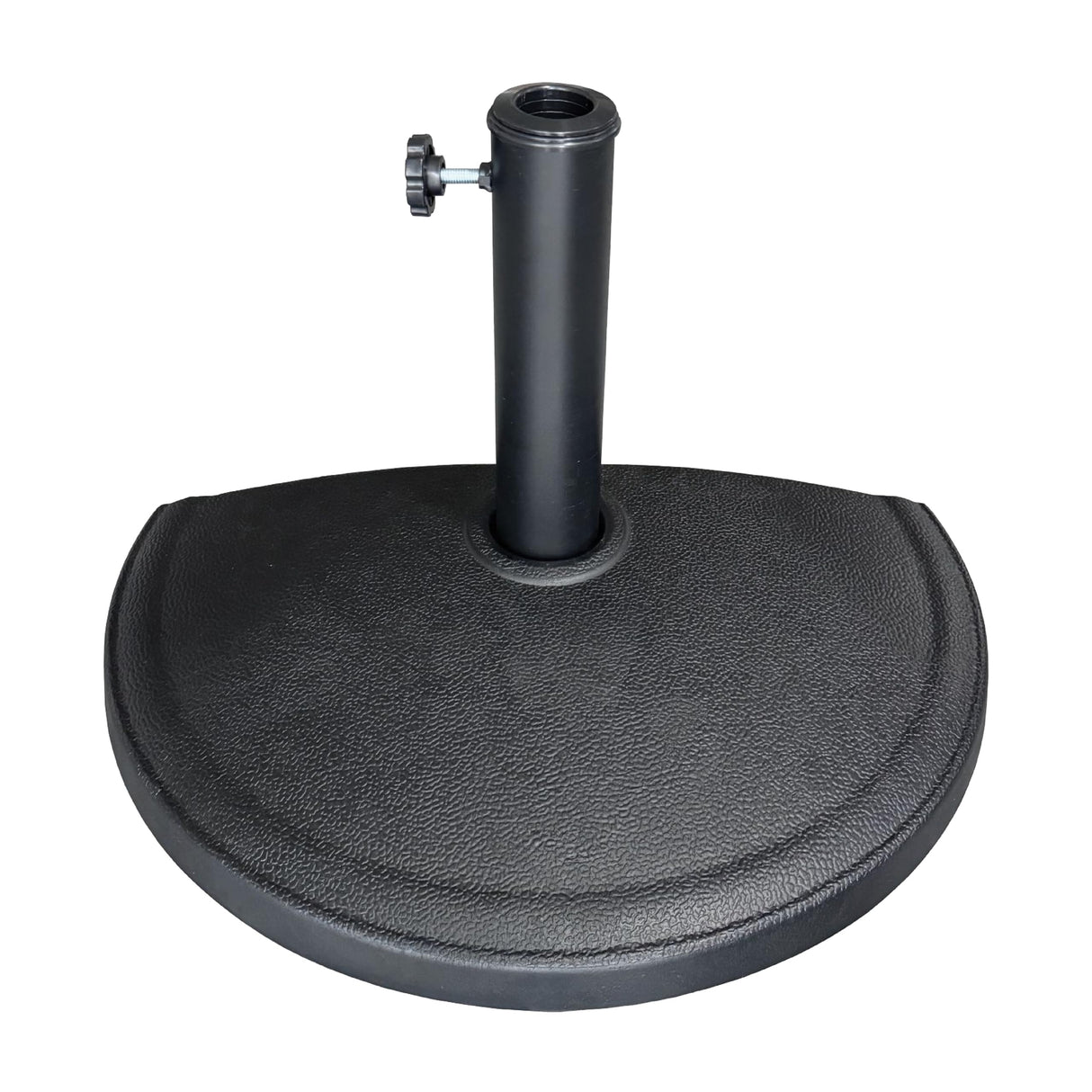 US Weight Half Round 20 lb Patio Umbrella Base - Adjustable Umbrella Stand for Posts