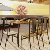 Dining Table Set for 4 with One Table and Four Chairs, Small Space Dinette for Kitchen