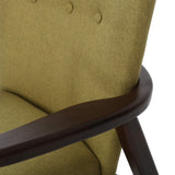 Becker Fabric Arm Chairs, 2-Pcs Set, Wasabi