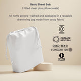 100% Lyocell from Organic Bamboo Basic Sheet Set - Fitted Sheet & Pillowcase Only,