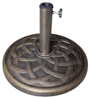 Cast Stone Patio Umbrella Base, 26lb Adjustable Outdoor Umbrellas for Patio with Base