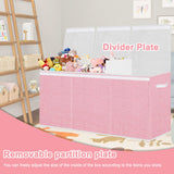 Pantryily Toy Storage for Girls - Extra Large Kids Toy Box Chest,Collapsible Toy Organizers and Storage for Nursery,Playroom,Office 35.8"x12.6"x16"(Pink)