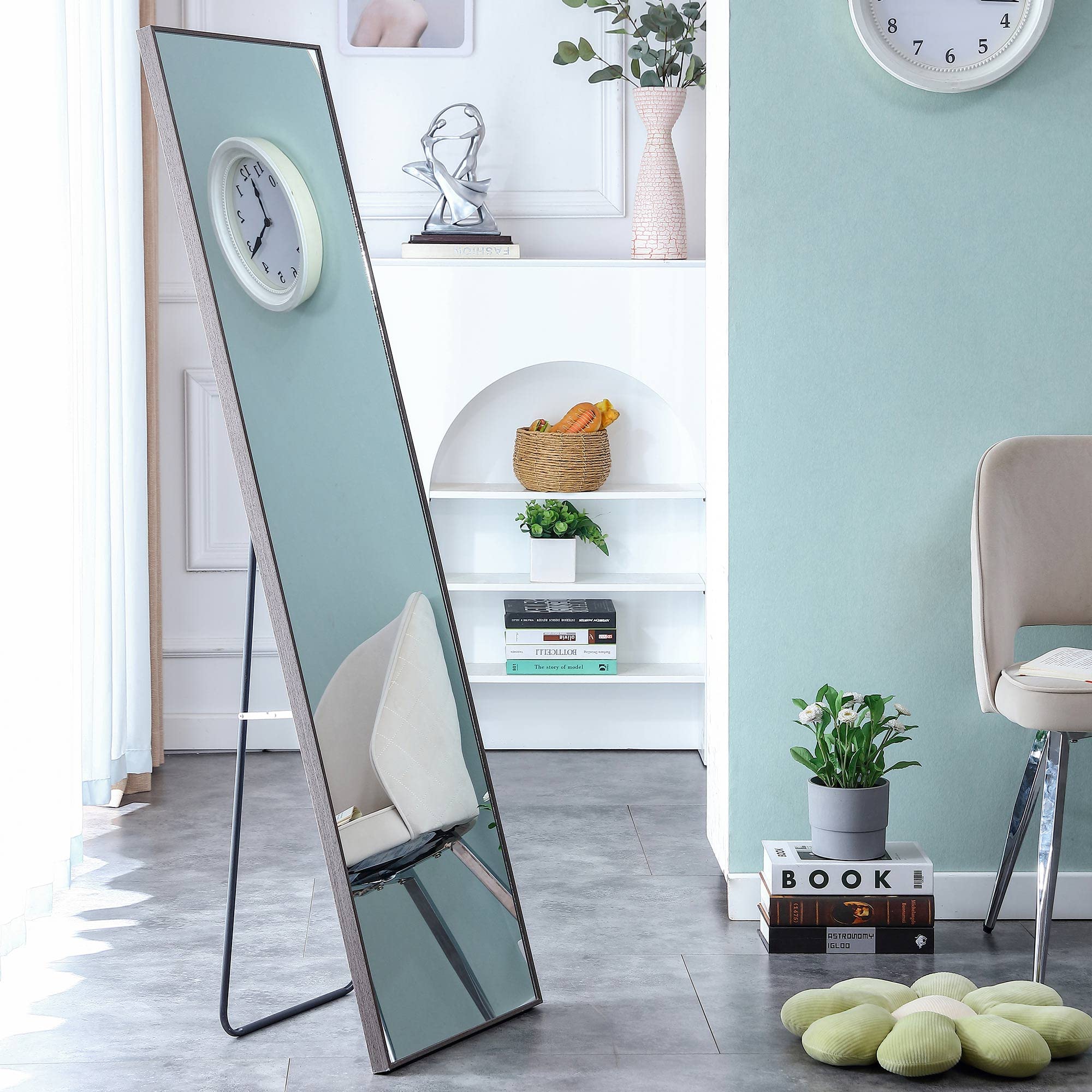 Full Length Mirror, Hanging Or Leaning Against Wall
