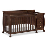 Kalani 4-in-1 Convertibe Crib and Changer Combo in Gray