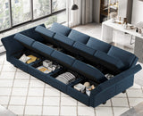 Modular Sectional Sofa with Storage Chaises Sectional Sleeper Sofa Couch 8 Seat Sectional