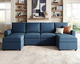 Modular Sectional Sofa, Convertible U Shaped Sofa Couch with Storage