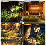 8 Pack Solar Lights Outdoor Waterproof Solar Garden Lights, Solar Lights