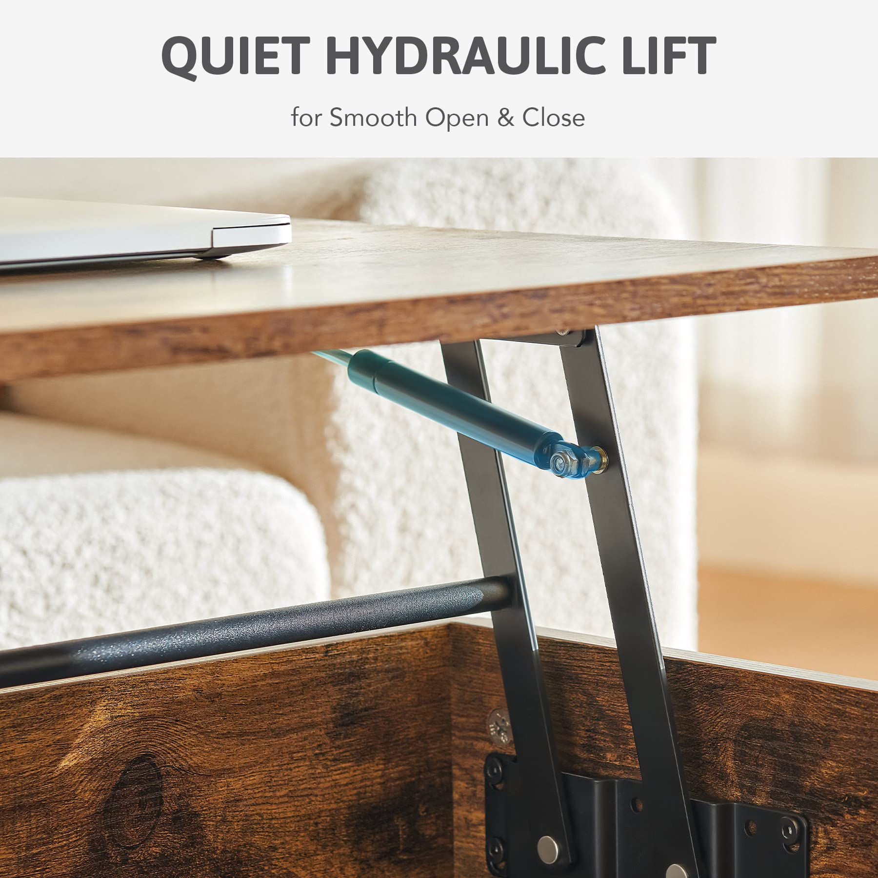 Lift Top Coffee Table for Living Room, Coffee Table with Storage for Modern Home Decor
