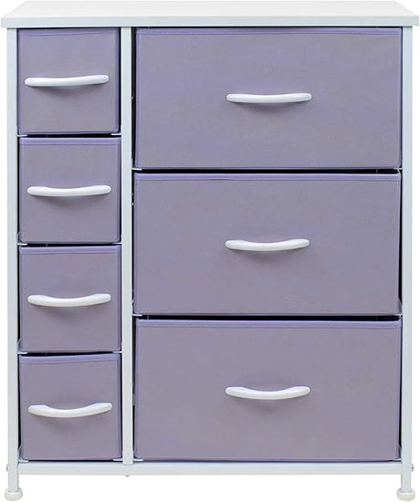 7 Drawers - Bedside Furniture & Night Stand End Table Dresser