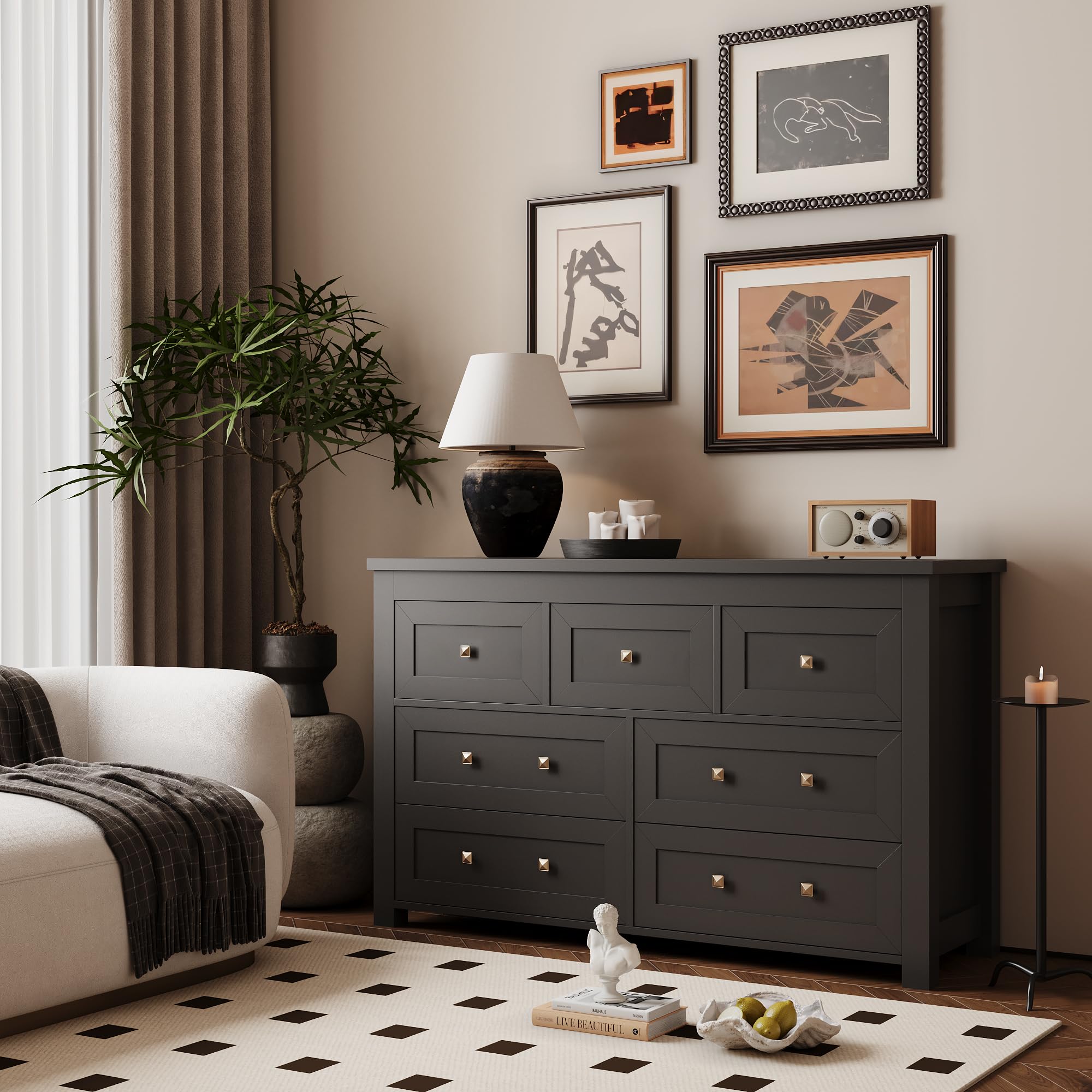 Dresser for Bedroom with 7 Drawers