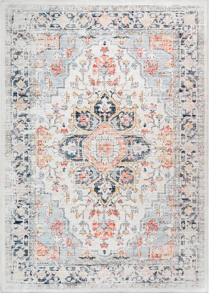 Area Rug 9x12, Washable Area Rugs 9x12 Living Room, Large Rugs for Bedroom