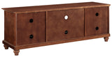 Cambridge 60-inch Low-Profile TV Stand, Vintage Mahogany