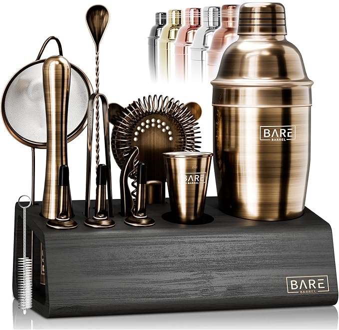Mixology Bartender Kit Bar Set | 14-Piece Cocktail Shaker Set | Martini Barware Mixing