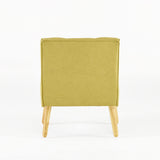 Knight Home Felicity Mid-Century Fabric Arm Chair, Wasabi