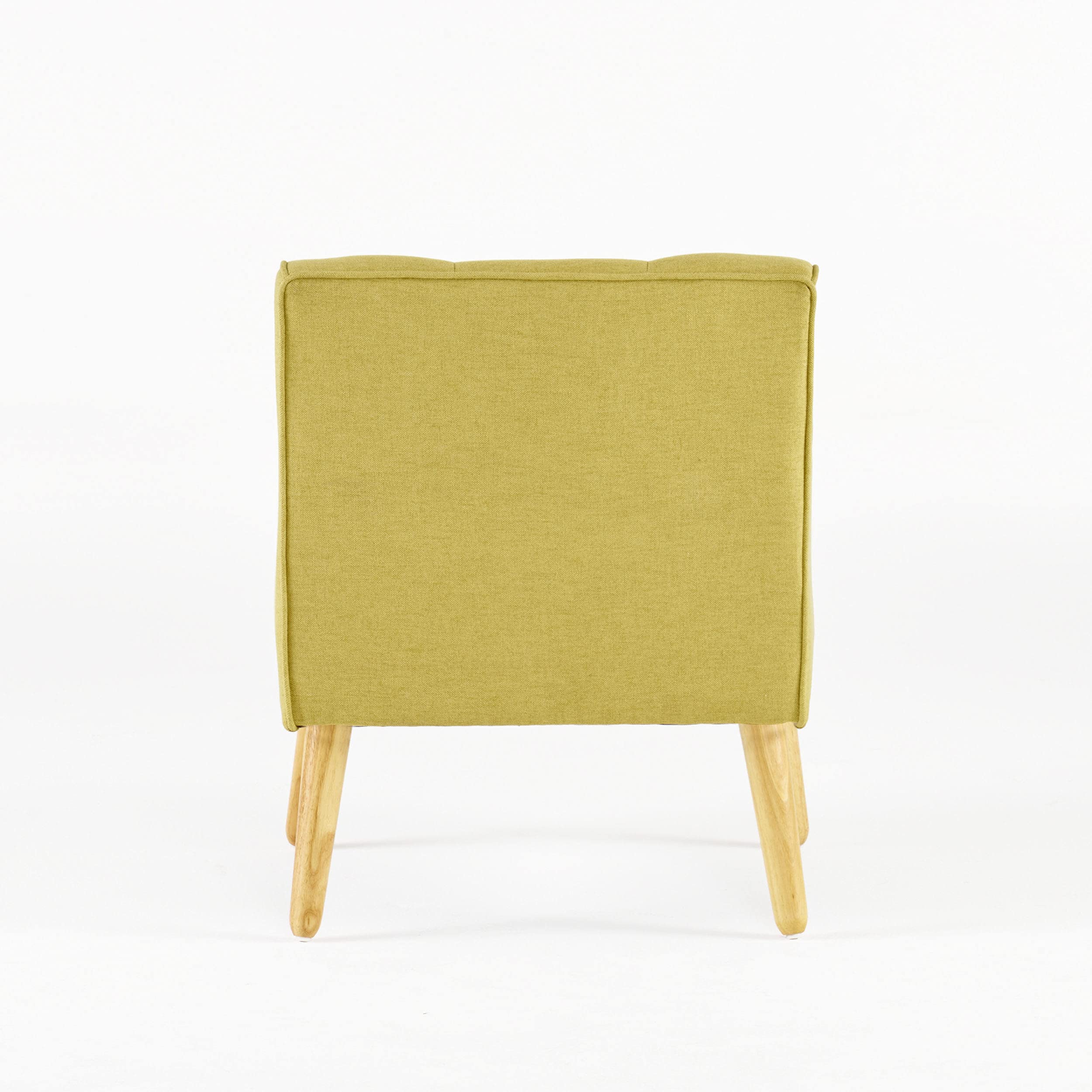 Knight Home Felicity Mid-Century Fabric Arm Chair, Wasabi