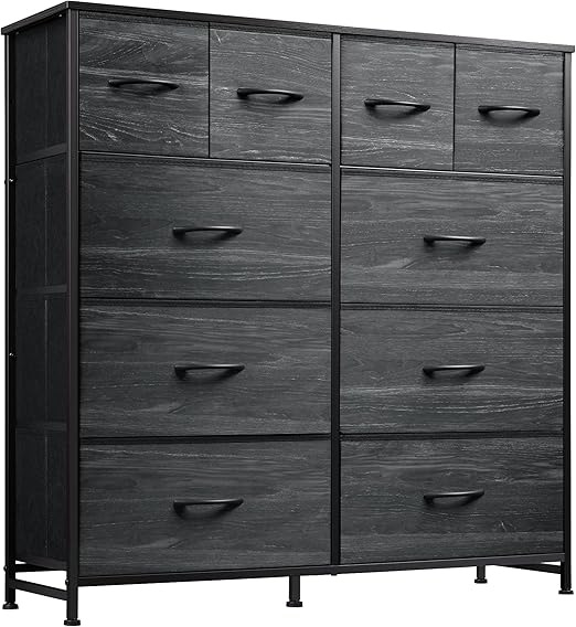 Fabric Dresser for Bedroom, Storage Drawer Unit,Dresser with 10 Deep Drawers