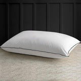 APSMILE Medium Firm Feathers Down/Poly Pillow Standard Size Pack of 1, Luxury Feather Pillow for Sleeping, 100% Organic Cotton Cover Hotel Collection Bed Pillows (White, 20"x26")