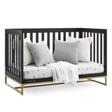 Jade 4-in-1 Convertible Crib - Greenguard Gold Certified, Ebony/Bronze