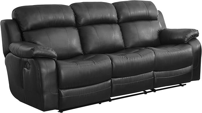 Marille Collection Glider Reclining Chair, 1 Seater, Black