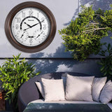 Illuminated Outdoor Clocks Waterproof with Temperature & Humidity