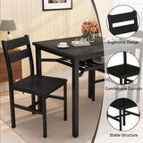 3-Piece Dining Table Set for Small Spaces with Storage
