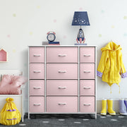 Kids Dresser with 12 Drawers - Chest Organizer Unit