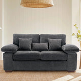 Loveseat Sofa Couch 73", Chenille Love Seat Couch Sofa with Removable