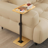 Sofa Tray Table for Couch Arm, Side Table with 360° Rotating Phone Holder