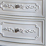 Inch Nightstand, 2 Drawers, Marble Surface