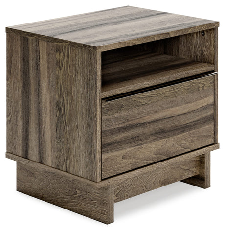 Sign Shallifer Traditional 1 Drawer Nightstand