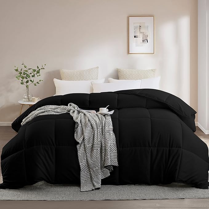 Oversized King Comforter Duvet Insert White, All Season Down Alternative Comforter