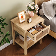 Rattan Boho Nightstand