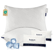 Memory Foam Pillows Queen Size, Set of 2, Adjustable Firm Bed Pillows for Sleeping