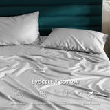 Lyocell Cotton Sheet Set - Cooling Bed Sheets Queen,