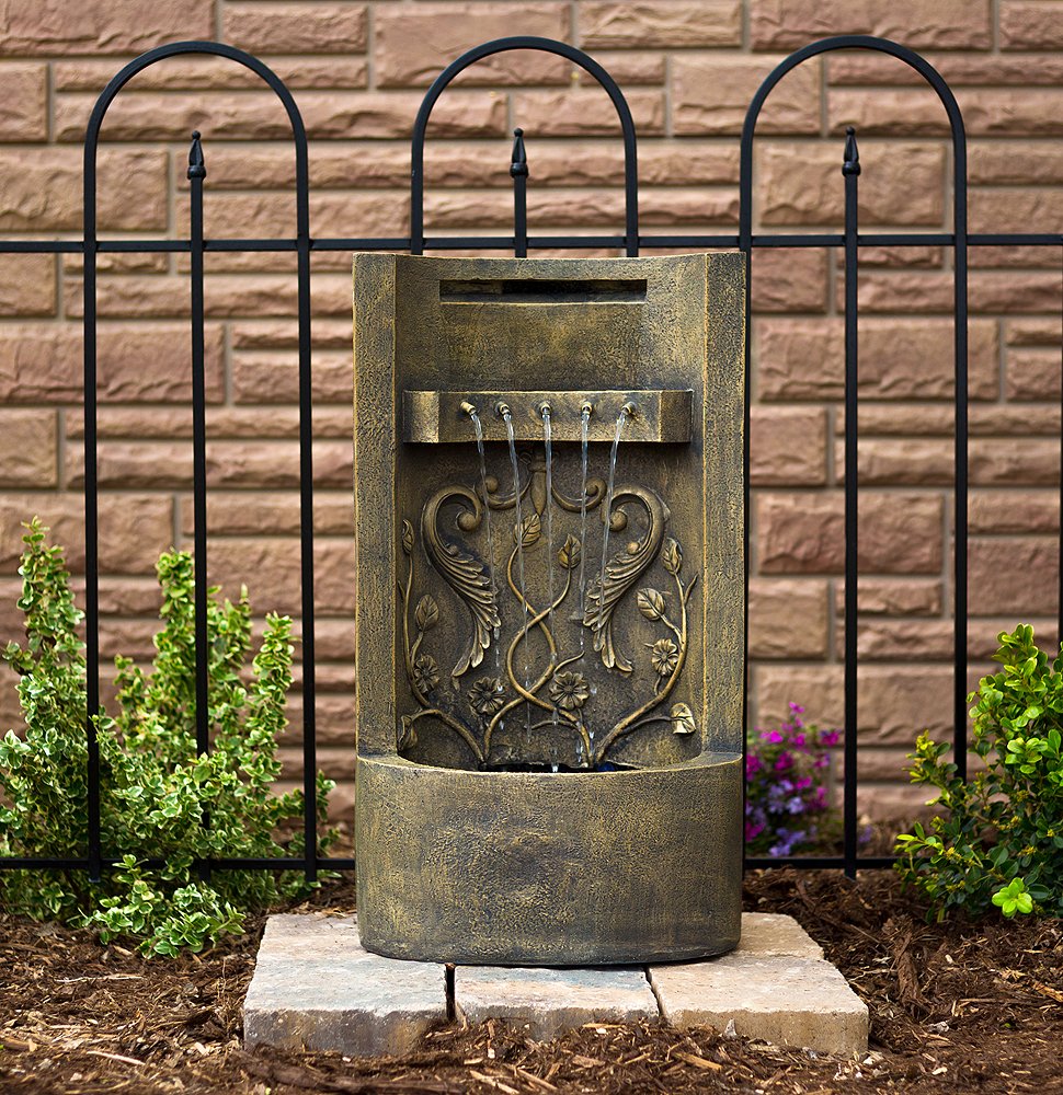 26" Fountain: Outdoor Water Feature Perfect for Patios, Welcome Areas, Porches, Decks