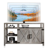 58" TV Stand for TVs Up to 65", Modern Entertainment Center & TV Cabinet with Storage