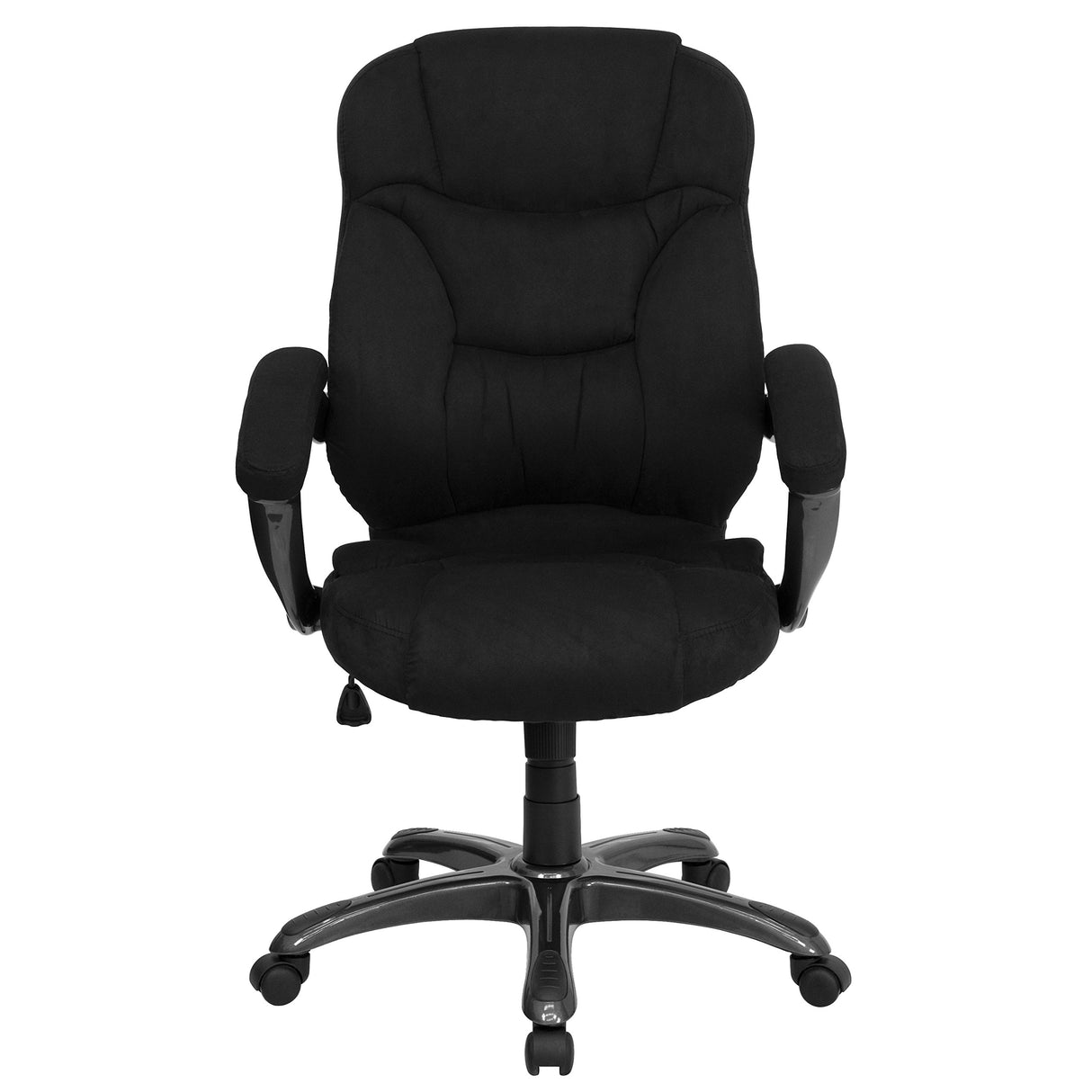 Jessie High Back Black Microfiber Contemporary Executive Swivel Ergonomic Office Chair