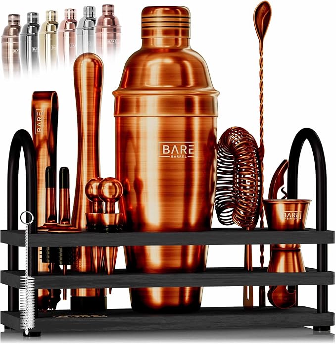 Mixology Bartender Kit Bar Set | 14-Piece Cocktail Shaker Set | Martini Barware Mixing