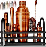 Mixology Bartender Kit Bar Set | 14-Piece Cocktail Shaker Set | Martini Barware Mixing